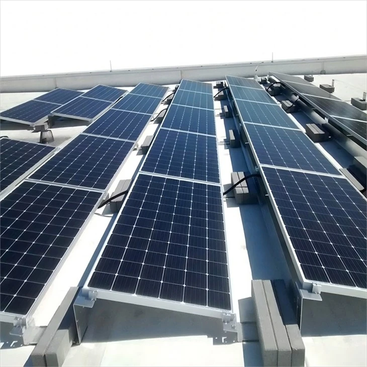 Flat Roof Ballast Mounting System application